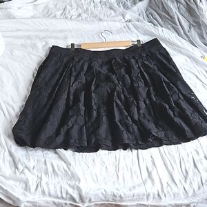 LOFT Black lace skater skirt size 18